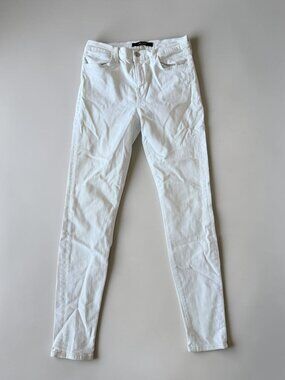 J BRAND Womens White Denim Skinny Jeans Size 30